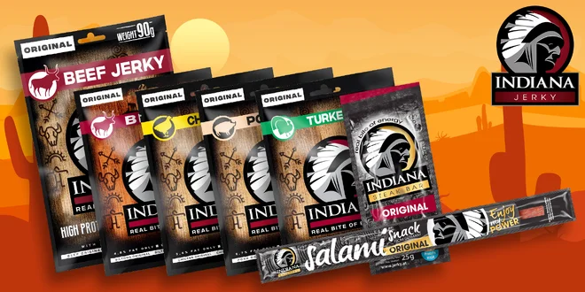 7 balíčků sušeného masa Jerky včetně dopravy