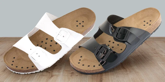 Dámské zdravotní pantofle v černé či bílé barvě