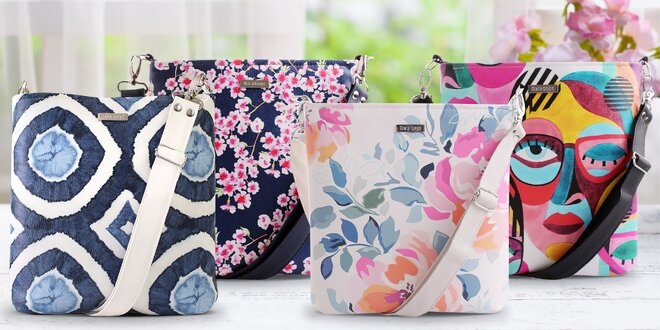 Krásné praktické kabelky na zip: různé motivy, eko barvy