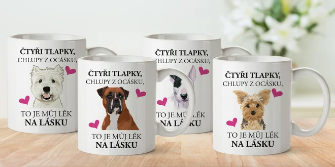 Hrníčky pro pejskaře: jorkšír, retrívr i jezevčík nebo ovčák