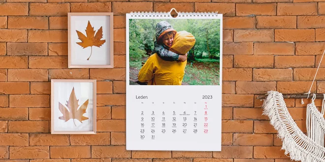 Nástěnné nebo stolní fotokalendáře: A5, A4, A3 i XL