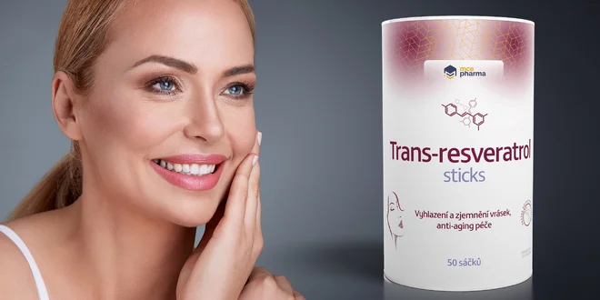 Přírodní doplněk Trans-resveratrol proti stárnutí pleti