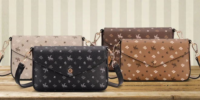 Mini kabelka David Jones s potiskem: 4 barvy