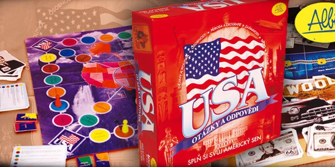 Vědomostní desková hra USA – otázky a odpovědi