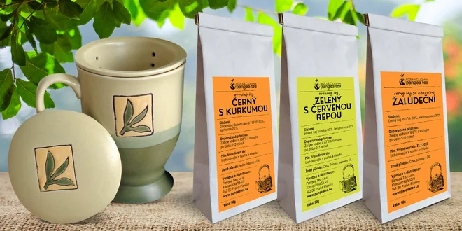 Hrnek a sypané čajové směsi ProstěČaj bez aromat