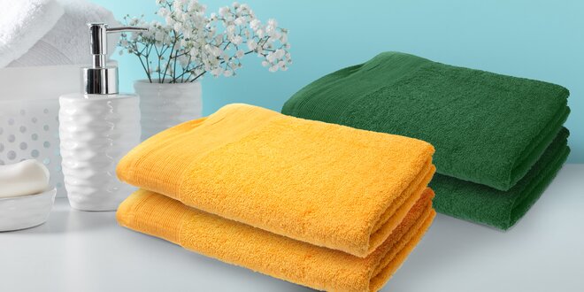 Osušky a ručníky ze 100% bavlny: 18 barev