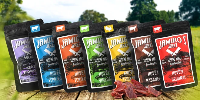 Výtečné Jamiro's Jerky bez éček: hovězí i krůtí