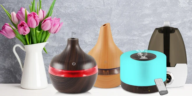 Aroma difuzéry, zvlhčovače vzduchu i vonné oleje