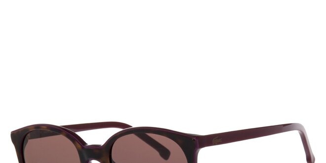 Dámské fialovo-hnědé sluneční brýle Lacoste