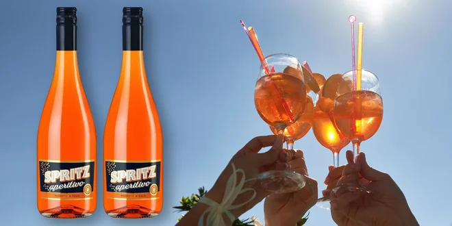 Šumivý italský drink Spritz Aperitivo Perlino