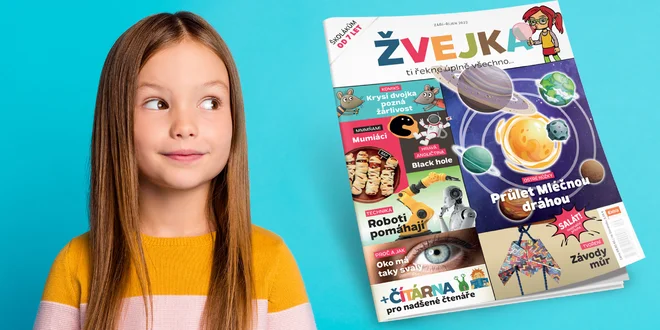 Roční předplatné časopisu Žvejka pro školáky + bonus