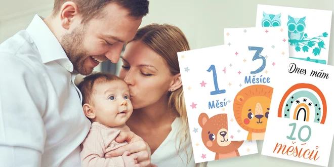 Milníkové kartičky na focení dětí: pro kluky i holky