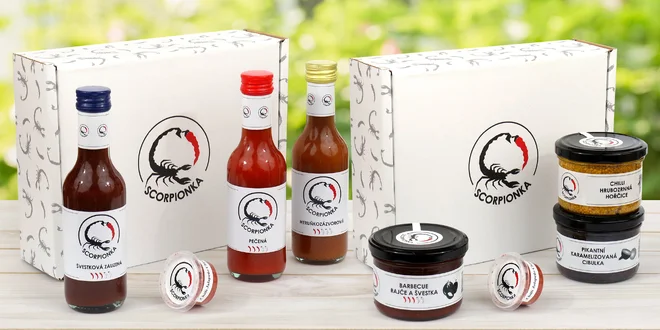 Dárkové balení pikantních omáček: chilli 3x jinak