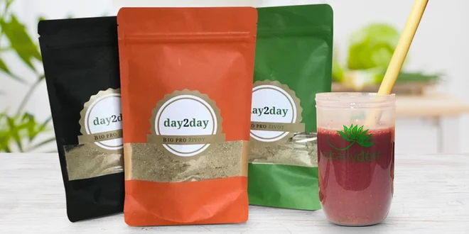 Čistě přírodní shake Day2Day vč. shakeru a doprava zdarma