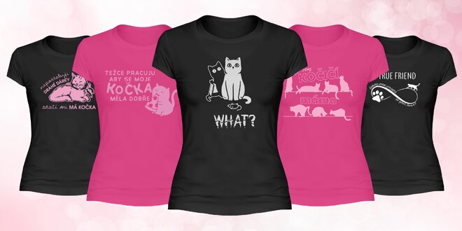Dámská trička pro milovnice koček: 5 velikostí