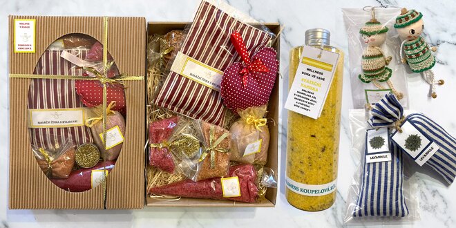 Krásné dárky: koupelové soli, bylinkové sáčky i sety