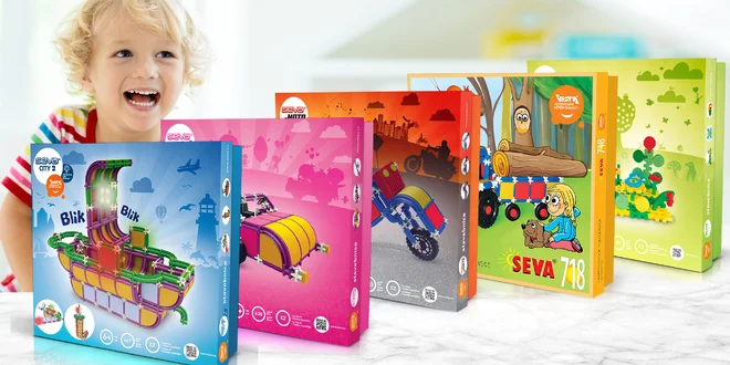 České stavebnice SEVA pro kluky a holky
