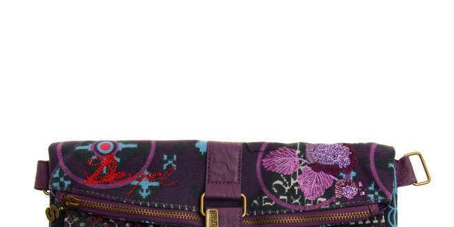 Dámská fialová kabelka s odepínatelným popruhem Desigual