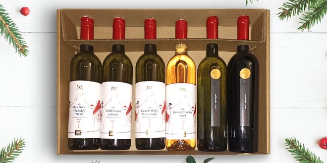 Dárkový set 6 vín z vinařství Mantis Mikulov