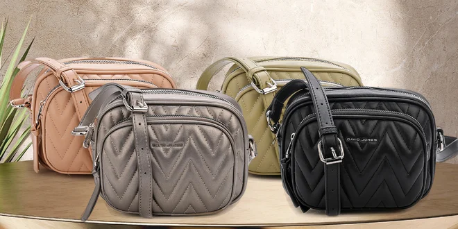 Prošívané crossbody kabelky David Jones: 5 barev