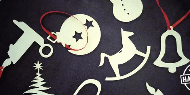 Sada unikátních akrylových ozdob na stromeček