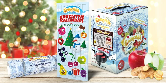 Plátky, adventní kalendář i mošty od Ovocňáku