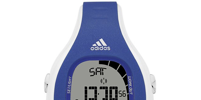 Pánské modré oválné digitální hodinky Adidas