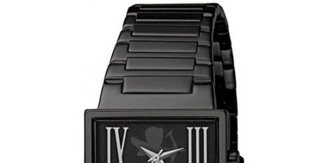 Černé hodinky s ocelovým řemínkem EDC by Esprit