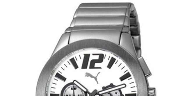 Pánské ocelové hodinky s chronografem Puma