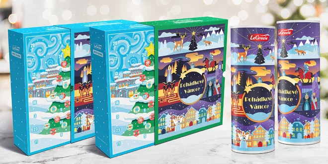 Adventní kalendáře a tubusy: low carb i klasik tyčinky
