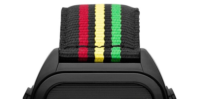 Pánské digitální hodinky s barevným páskem Adidas