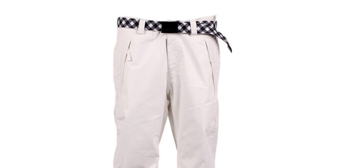 Démské bílé kalhoty na snb s kostkovaným páskem O'Neill