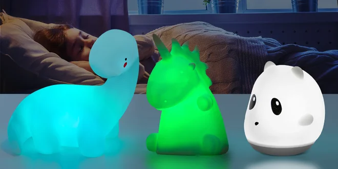 Dětská LED lampička: duch, jednorožec i další tvary