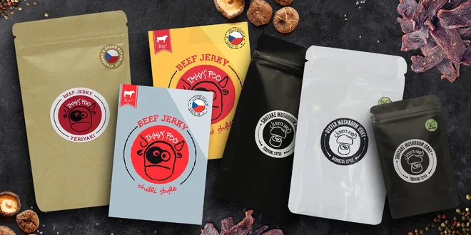 Masové i houbové jerky: česká firma