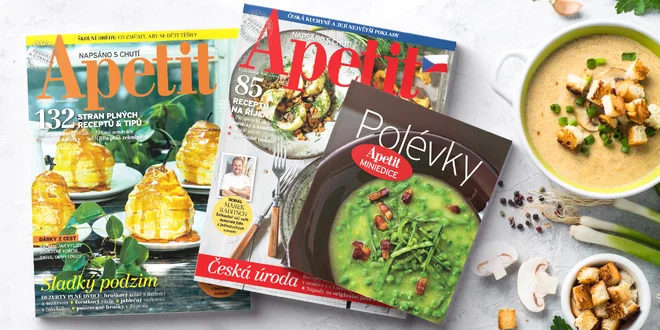 Roční předplatné Apetit + kuchařka Polévky