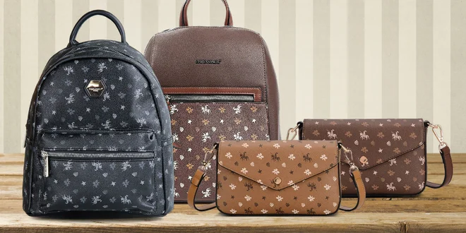 Mini kabelky a batohy David Jones s potiskem