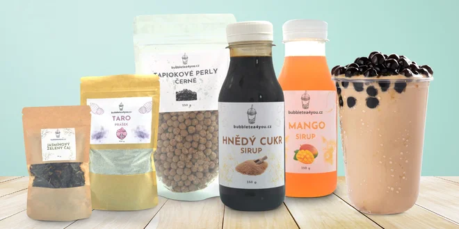 Domácí bubble tea: jahoda, mango, liči i brown sugar