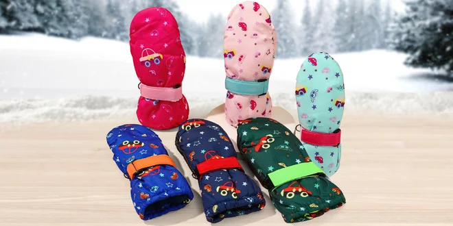 Dětské zimní rukavice s hřejivým fleecem