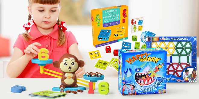 Chytré počítání, magnetická stavebnice a další hračky