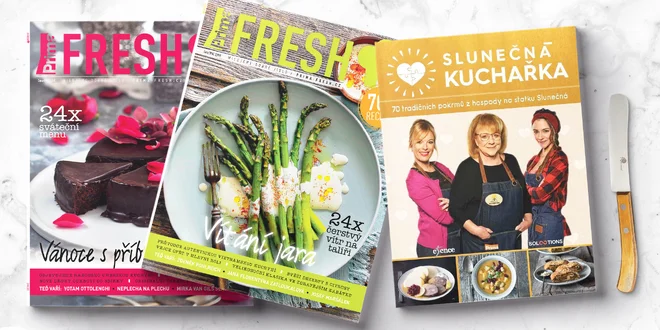 Předplatné časopisu Prima FRESH i nůž či zástěra