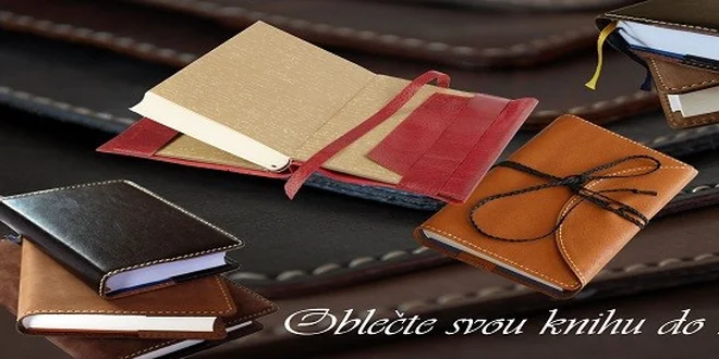 Stylové kožené obaly na knihy