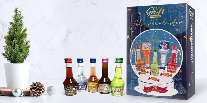 Gräf’s alkoholový adventní kalendář: likéry i vodka