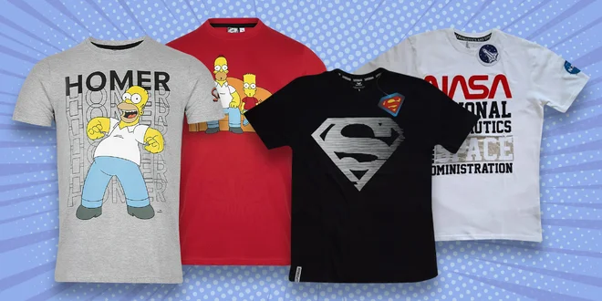 Licenční pánská trika: Marvel, DC, Star Wars a NASA