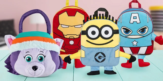 Dětské plyšové batůžky ve tvaru filmových hrdinů