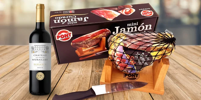 Dárkové balení španělské sušené kýty a třeba i víno