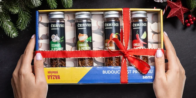 Dárkový set červíků i cvrčků ve zkumavkách
