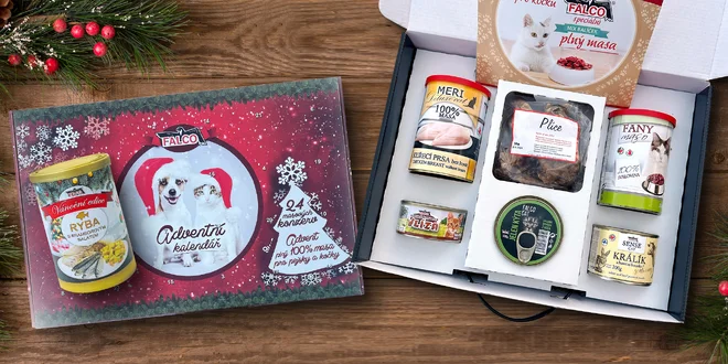Adventní kalendář i balíčky pochoutek pro psy a kočky