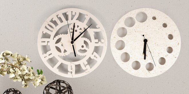 Designové hodiny z bračského mramoru