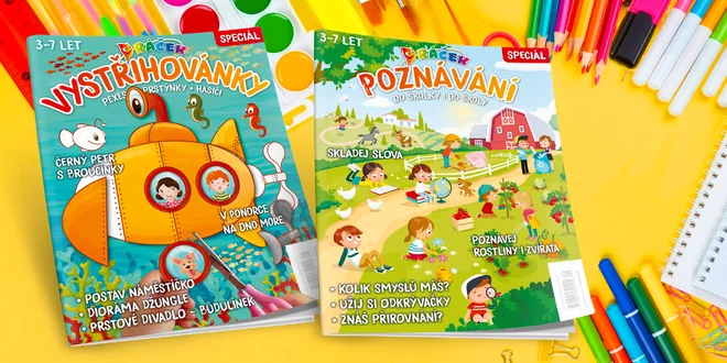 2 speciály dětského časopisu Dráček