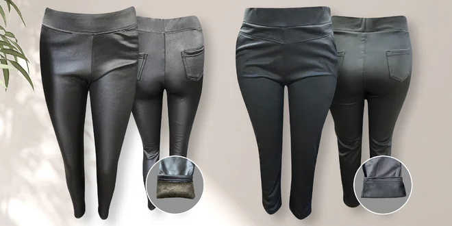 Dámské legíny s fleecem nebo kožíškem: vel. XS–3XL
